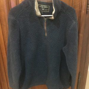 True Grit 1/4 zip Sherpa Pullover size M